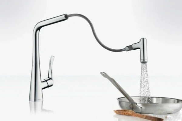 Смеситель для кухни Hansgrohe Metris M71 73800000 хром фото в интернет-магазине «Wasser-Haus.ru»