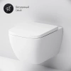 Унитаз подвесной AM.PM Gem C901701SC безободковый, с микролифтом фото в интернет-магазине «Wasser-Haus.ru»