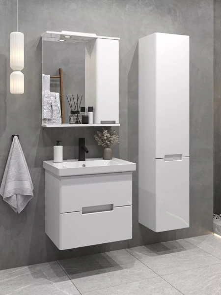 Тумба с раковиной SanStar Ориана 60 подвесная фото в интернет-магазине «Wasser-Haus.ru»