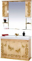 Мебель для ванной Misty Бабочка 120 бежевая, патина фото в интернет-магазине «Wasser-Haus.ru»
