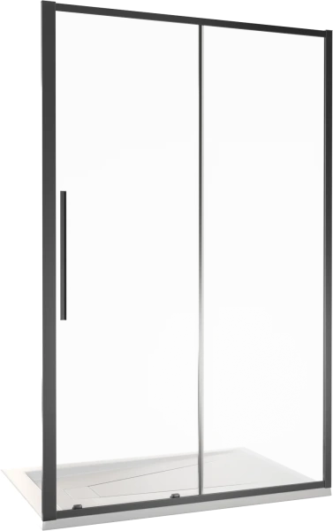 Душевая дверь в нишу Good Door Idea WTW-120-C-B 120 см, профиль черный фото в интернет-магазине «Wasser-Haus.ru»