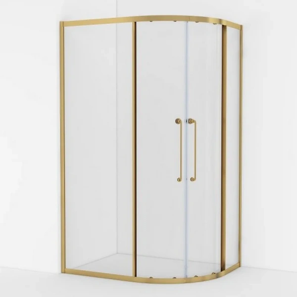 Душевой уголок Cezares Relax RELAX-304-RH-2-120/90-C-BORO 120x90, профиль брашированное золото фото в интернет-магазине «Wasser-Haus.ru»
