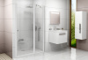 Душевая дверь в нишу Ravak CSD2-120 Transparent, профиль белый фото в интернет-магазине «Wasser-Haus.ru»