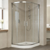 Душевой уголок Vegas Glass ZS-F 110*80 08 01 профиль глянцевый хром, стекло прозрачное фото в интернет-магазине «Wasser-Haus.ru»