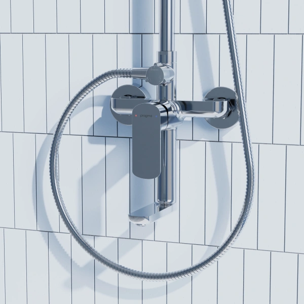 Душевая стойка Pragma Teiden 903113.TDN3.CFSS.013-2, хром фото в интернет-магазине «Wasser-Haus.ru»