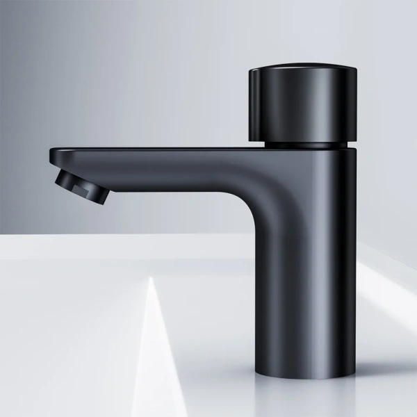 Смеситель для раковины AM.PM X-Joy TouchReel F85A02522 черный фото в интернет-магазине «Wasser-Haus.ru»
