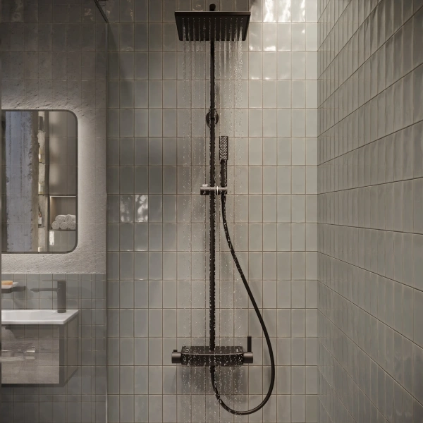Душевая стойка Teska Mira DK2981 черный фото в интернет-магазине «Wasser-Haus.ru»