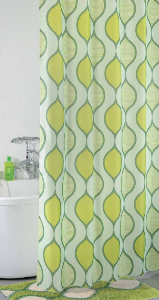 Коврик IDDIS Curved Lines Green 80x50 фото в интернет-магазине «Wasser-Haus.ru»