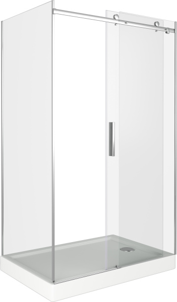 Душевой уголок Good Door Galaxy WTW+SP-C-CH 110x100, профиль хром фото в интернет-магазине «Wasser-Haus.ru»