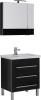 Мебель для ванной Aquanet Сиена 70 напольная черная фото в интернет-магазине «Wasser-Haus.ru»