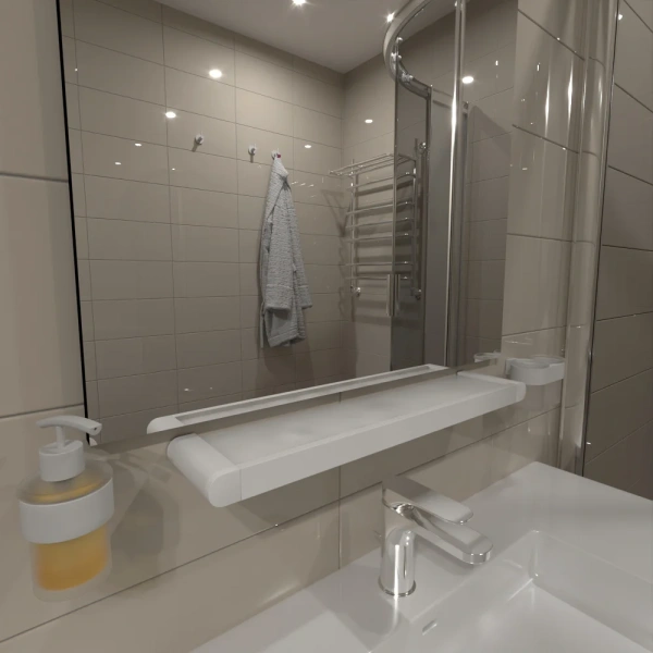 Полка Altasan Лотос ЛТ70БМ матовый белый фото в интернет-магазине «Wasser-Haus.ru»