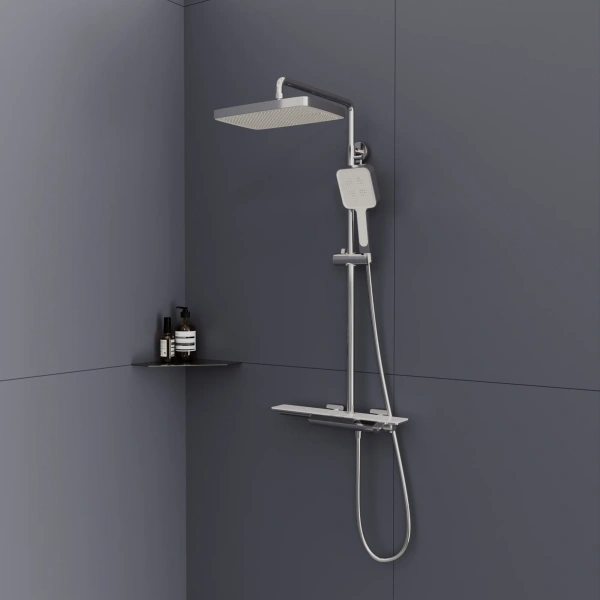 Душевая стойка RGW Shower Panels SP-34, хром фото в интернет-магазине «Wasser-Haus.ru»