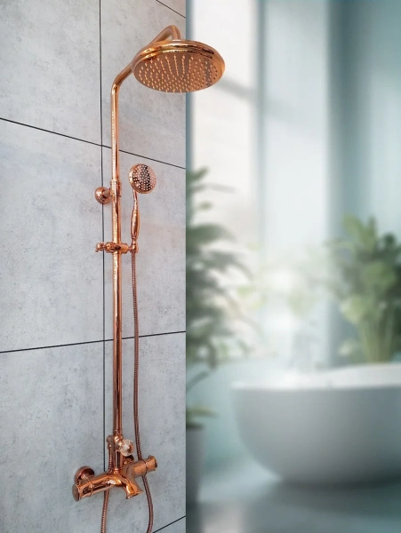 Душевая стойка AltroBagno Beatrice 030423 ROr, розовое золото фото в интернет-магазине «Wasser-Haus.ru»