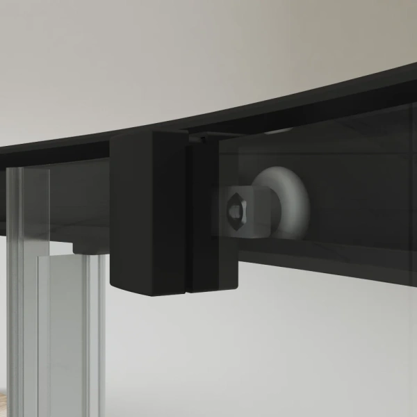 Душевой уголок STWORKI Эстерсунд 120x90 см профиль черный матовый, прозрачное стекло, прямоугольный фото в интернет-магазине «Wasser-Haus.ru»