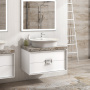 Мебель для ванной Kerama Marazzi Canaletto 80 со столешницей, белая фото в интернет-магазине «Wasser-Haus.ru»
