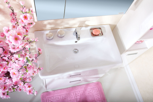 Мебель для ванной Бриклаер Палермо 80/3 подвесная, с 2 ящиками фото в интернет-магазине «Wasser-Haus.ru»