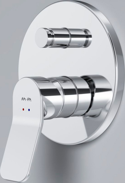Смеситель AM.PM X-Joy F85A45000 с внутренней частью, для ванны с душем фото в интернет-магазине «Wasser-Haus.ru»