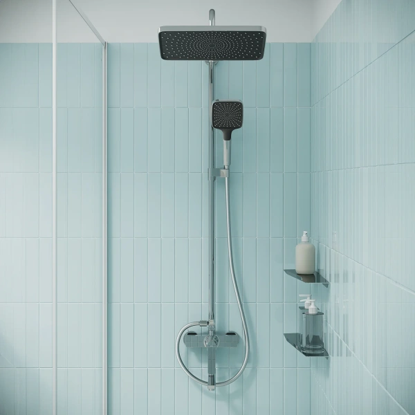 Душевая стойка IDDIS Parker PARSB3Fi06, глянцевый хром фото в интернет-магазине «Wasser-Haus.ru»