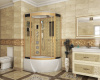 Душевая кабина Niagara Lux 7712GL золото фото в интернет-магазине «Wasser-Haus.ru»