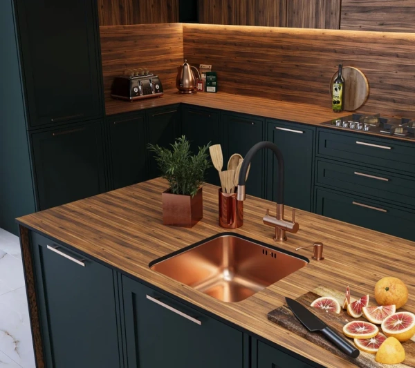 Смеситель для кухни Emar PVD ЕС - 3015 PVD Coppery фото в интернет-магазине «Wasser-Haus.ru»