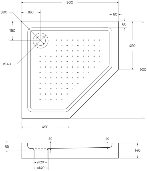 Поддон для душа BelBagno TRAY-BB-P-90-15-W фото в интернет-магазине «Wasser-Haus.ru»