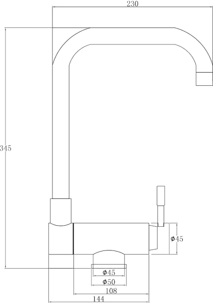 Смеситель для кухни Steel Hammer Inox SH 5197 INOX фото в интернет-магазине «Wasser-Haus.ru»