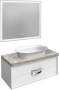 Мебель для ванной Kerama Marazzi Canaletto 100 со столешницей, белая фото в интернет-магазине «Wasser-Haus.ru»