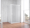 Душевой уголок Vegas Glass ZP+ZPV 120*100 01 10 профиль белый, стекло сатин фото в интернет-магазине «Wasser-Haus.ru»