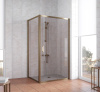 Душевой уголок Vegas Glass ZP+ZPV 100*100 05 05 профиль бронза, стекло бронза фото в интернет-магазине «Wasser-Haus.ru»