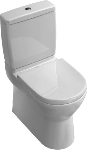 Крышка-сиденье Villeroy & Boch O.Novo 9М38 S101 с микролифтом, петли хром фото в интернет-магазине «Wasser-Haus.ru»