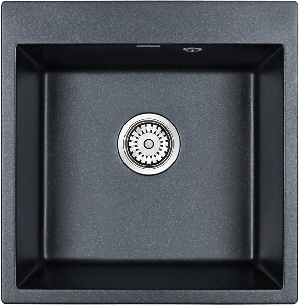 Комплект Мойка кухонная Paulmark Praktisch PM105152-BLM черный металлик + Смеситель Essen Es213011-418 черный металлик фото в интернет-магазине «Wasser-Haus.ru»