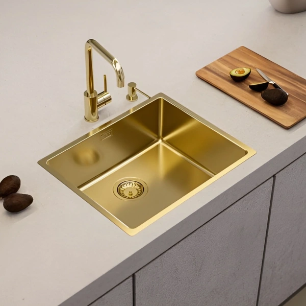 Смеситель для кухни ALVEUS OZ MONARCH GOLD фото в интернет-магазине «Wasser-Haus.ru»