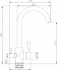 Смеситель Steel Hammer SH 713 Black Cr для кухонной мойки фото в интернет-магазине «Wasser-Haus.ru»