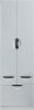 Шкаф-пенал Misty Жасмин 60 белая эмаль, с бельевой корзиной фото в интернет-магазине «Wasser-Haus.ru»