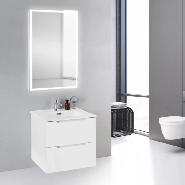 Тумба с раковиной BelBagno Etna 39 60 bianco lucido фото в интернет-магазине «Wasser-Haus.ru»
