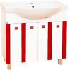 Мебель для ванной Misty Палермо 80 красная фото в интернет-магазине «Wasser-Haus.ru»