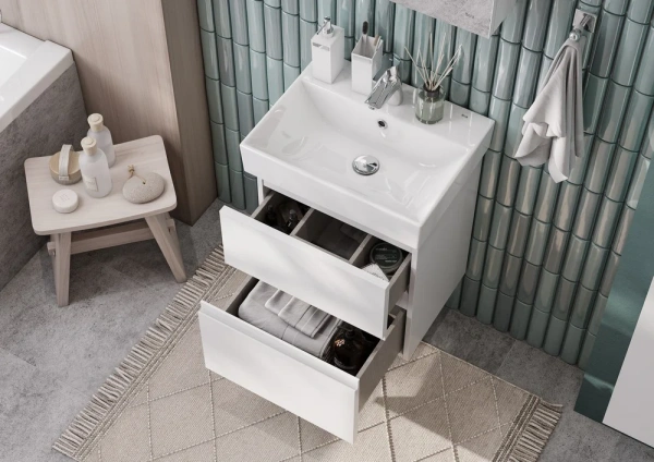 Мебель для ванной Roca Oleta 50, белый глянец фото в интернет-магазине «Wasser-Haus.ru»