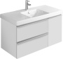 Мебель для ванной Jacob Delafon Odeon Up 105 белый блестящий, 2 ящика, 1 дверца фото в интернет-магазине «Wasser-Haus.ru»