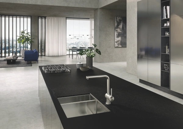 Смеситель для кухни Kludi Steel 45803F877 фото в интернет-магазине «Wasser-Haus.ru»
