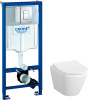 Комплект Унитаз подвесной VitrA Integra 7040B003-0075 + Крышка-сиденье VitrA 110-003-019 + Инсталляция Grohe Rapid SL 38772001 3 в 1 с кнопкой смыва фото в интернет-магазине «Wasser-Haus.ru»