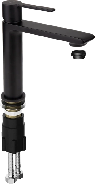Смеситель для раковины Kaiser Serio 05311-9 матовый черный фото в интернет-магазине «Wasser-Haus.ru»
