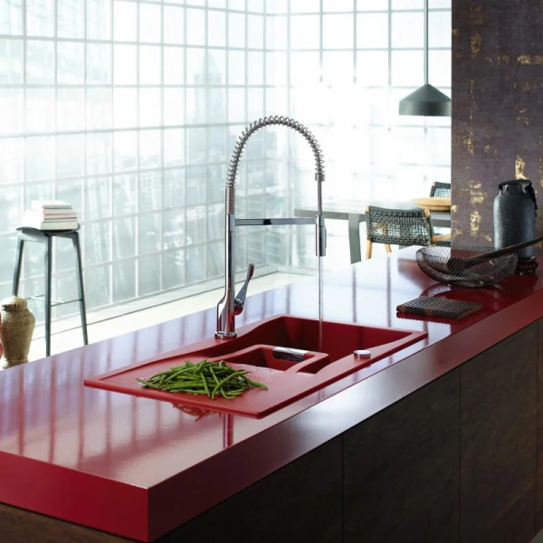 Смеситель для кухни Axor Citterio Semi-Pro 39840000 хром, с гибким изливом фото в интернет-магазине «Wasser-Haus.ru»