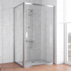 Душевой уголок Vegas Glass ZP+ZPV 110*80 08 01 профиль глянцевый хром, стекло прозрачное фото в интернет-магазине «Wasser-Haus.ru»