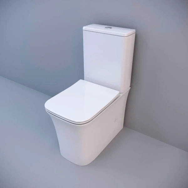Унитаз-компакт Cerutti Spa Marmolada 7777 безободковый, с микролифтом фото в интернет-магазине «Wasser-Haus.ru»