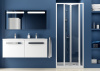 Душевая дверь в нишу Ravak SDZ3-80 Transparent, профиль белый фото в интернет-магазине «Wasser-Haus.ru»