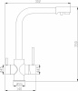 Смеситель Steel Hammer SH 552 Black Cr для кухонной мойки фото в интернет-магазине «Wasser-Haus.ru»