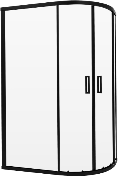 Душевой уголок Niagara Nova NG-6821-08 BLACK 120x80, асиметричный, черный фото в интернет-магазине «Wasser-Haus.ru»