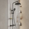 Душевая стойка Milardo Ideal Spa ILSBLTHM89, черный матовый фото в интернет-магазине «Wasser-Haus.ru»