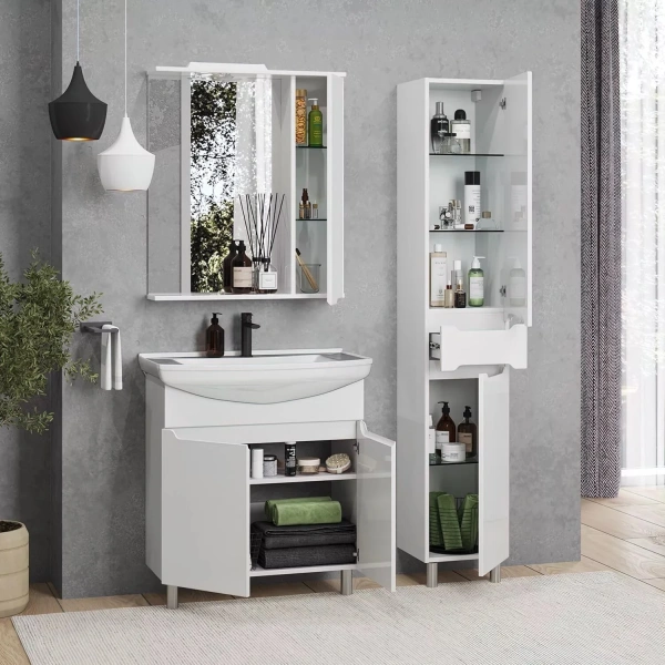 Мебель для ванной SanStar Bianca 75 фото в интернет-магазине «Wasser-Haus.ru»