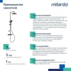 Душевая стойка Milardo Ideal Spa ILSBLTHM89, черный матовый фото в интернет-магазине «Wasser-Haus.ru»
